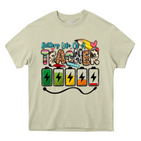 Mossy battery life of a teacher Heavy Core Tee - Zillion Design Studio