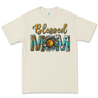 Bone western blessed mom with sunflower Premium Tee - texasbilliewilder