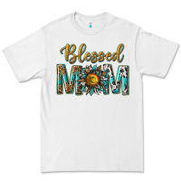 White western blessed mom with sunflower Premium Tee - texasbilliewilder