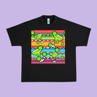 Margarita Serape Seamless Pattern Urban Heavy Tee Designed By Bundleandbundleshop