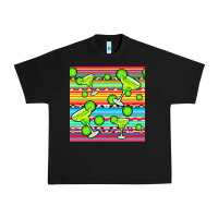 Black margarita serape seamless pattern Urban Heavy Tee - BundleAndBundleShop