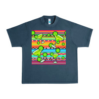 Midnight Navy margarita serape seamless pattern Urban Heavy Tee - BundleAndBundleShop
