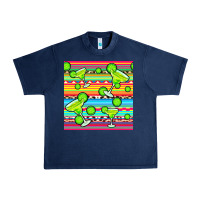 Navy margarita serape seamless pattern Urban Heavy Tee - BundleAndBundleShop