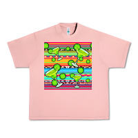 Salmon margarita serape seamless pattern Urban Heavy Tee - BundleAndBundleShop