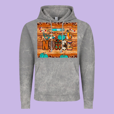 Nurse Fall Vintage Hoodie Designed By Jahusdesignshop