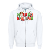 White howdy new year Zipper Hoodie - MaliasSmallBusiness
