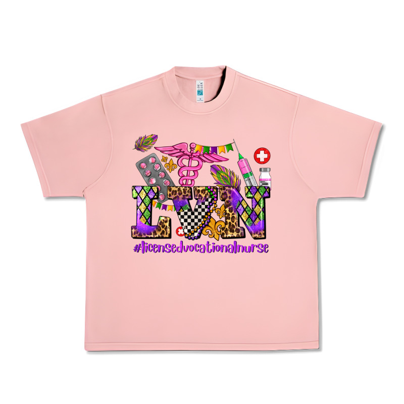 Mardi Gras  Lvn Licensed Vocational Nurse Urban Heavy Tee by AdoDesignShop | Teevron