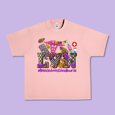 Mardi Gras  Lvn Licensed Vocational Nurse Urban Heavy Tee Designed By Adodesignshop