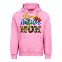 Fuchsia Pink proud autism mom Urban Hoodie - CowGirlArtShop