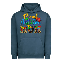 Pigment Midnight Navy proud autism mom Urban Hoodie - CowGirlArtShop