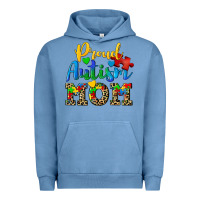 Pigment Pebble Blue proud autism mom Urban Hoodie - CowGirlArtShop