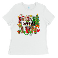 White santa's favorite lvn Ladies Tee - Zillion Design Studio