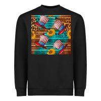 Black celebrity hat with leopard Heavyweight Sweatshirt - BundleAndBundleShop
