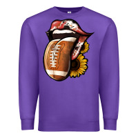 Purple football Premium Sweatshirt - Jasminsmagicworld