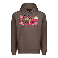 Coffee cafecito y chisme with coffee cups Premium Hoodie - texasbilliewilder