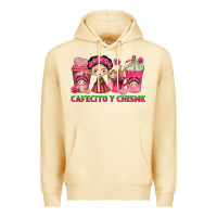 Pina Colada cafecito y chisme with coffee cups Premium Hoodie - texasbilliewilder