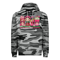 Slate Camo cafecito y chisme with coffee cups Premium Hoodie - texasbilliewilder