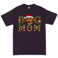 Plum christmas dog mom dachshund Premium Tee - RanaPortraitStore