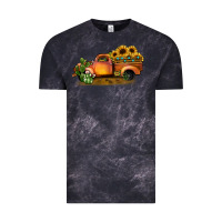 Cloud Black sunflower truck Vintage Tee - JahusDesignShop