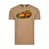 Vintage Coffee sunflower truck Vintage Tee - JahusDesignShop