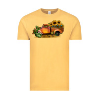 Vintage Mustard sunflower truck Vintage Tee - JahusDesignShop