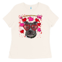 Bone Valentine's day  pitbull Ladies Tee - RanaPortraitStore