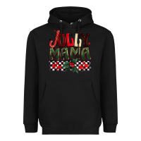 Black Christmas jolly mama Heavyweight Hoodie - BarkalooDesign