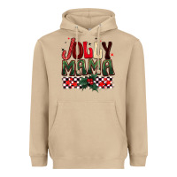Mushroom Christmas jolly mama Heavyweight Hoodie - BarkalooDesign