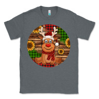 Charcoal Heather Cute reindeer Christmas Classic Tee - Jasminsmagicworld