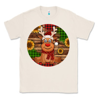 Natural Cute reindeer Christmas Classic Tee - Jasminsmagicworld