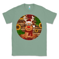 Sage Cute reindeer Christmas Classic Tee - Jasminsmagicworld