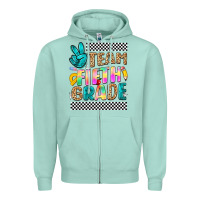 Seafoam team fifth grade Zipper Hoodie - NancyCooperArtShop