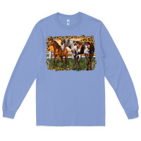 Colony Blue 2 horses at the ranch Long Sleeve Tee - LillyAllenDesigns