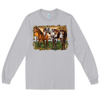 Moon Dust 2 horses at the ranch Long Sleeve Tee - LillyAllenDesigns