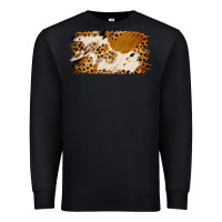Black leopard cowhide brushstroke Premium Sweatshirt - Jasminsmagicworld