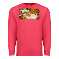 Cardinal leopard cowhide brushstroke Premium Sweatshirt - Jasminsmagicworld