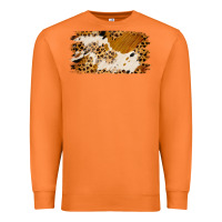 Carrot leopard cowhide brushstroke Premium Sweatshirt - Jasminsmagicworld