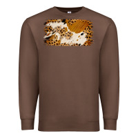 Chestnut leopard cowhide brushstroke Premium Sweatshirt - Jasminsmagicworld