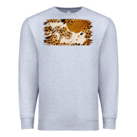 Heather Grey leopard cowhide brushstroke Premium Sweatshirt - Jasminsmagicworld