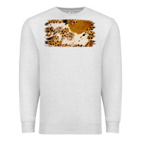 Oatmeal Heather leopard cowhide brushstroke Premium Sweatshirt - Jasminsmagicworld