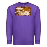 Purple leopard cowhide brushstroke Premium Sweatshirt - Jasminsmagicworld
