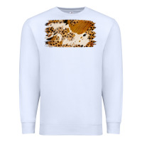 White leopard cowhide brushstroke Premium Sweatshirt - Jasminsmagicworld