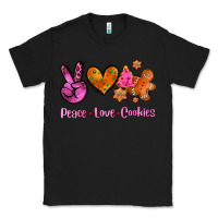 Black peace love cookies Classic Tee - AdoDesignShop