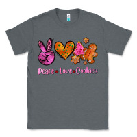 Charcoal Heather peace love cookies Classic Tee - AdoDesignShop