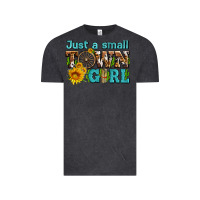 Vintage Black just a small town girl with sunflowers and money Vintage Tee - AdoDesignShop