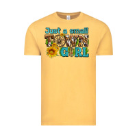 Vintage Mustard just a small town girl with sunflowers and money Vintage Tee - AdoDesignShop