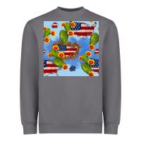 Storm usa map cactus and sunflower seamless pattern Heavyweight Sweatshirt - BundleAndBundleShop
