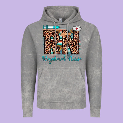 Rn Registered Nurse Vintage Hoodie Designed By Jahusdesignshop