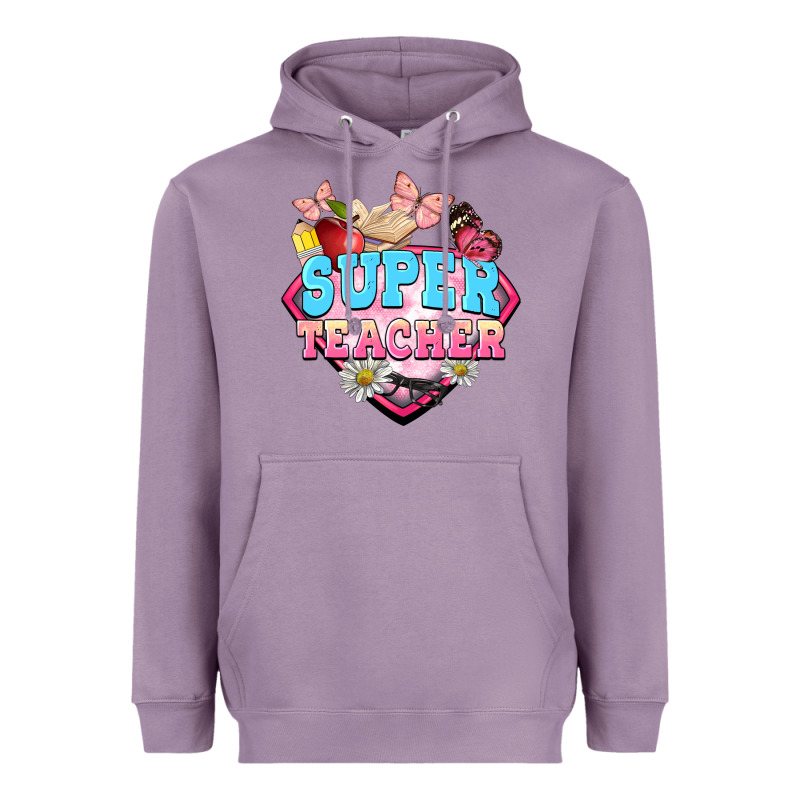 Super Teacher Heavyweight Hoodie by BarkalooDesign | Teevron