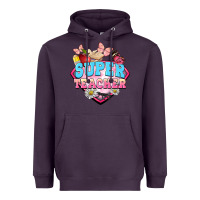 Plum super teacher Heavyweight Hoodie - BarkalooDesign